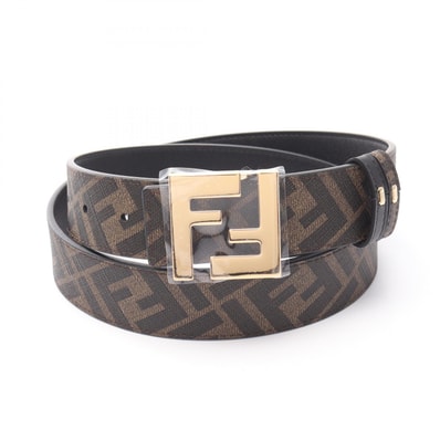 フェンディ FENDI FFロゴ バックル ベルト 衣料品 レザー メンズ ブラック系 / ブラウン系 7C0424AGR9F18I090 【新品】