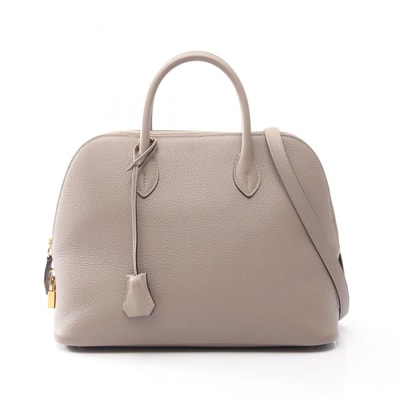 エルメス HERMES ボリード1923 30 2WAY ハンドバッグ バッグ レザー トリヨンノヴィーヨ トゥルティエールグレー D刻印(2019年製造) レディース グレー系 【中古】