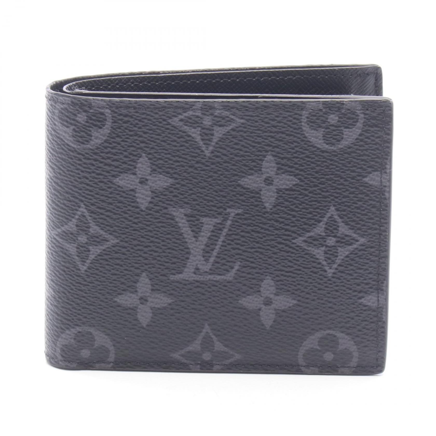 ルイ・ヴィトン LOUIS VUITTON ポルトフォイユ マルコ NM 二つ折り財布 財布 PVC モノグラム・エクリプス メンズ ブラック系 M62545 【中古】
