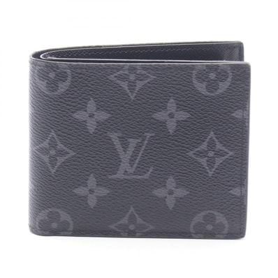ルイ・ヴィトン LOUIS VUITTON ポルトフォイユ マルコ NM 二つ折り財布 財布 PVC モノグラム・エクリプス メンズ ブラック系 M62545 【中古】