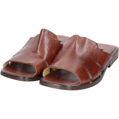 古着 バリー Bally スクエアトゥ レザーサンダル イタリア製 9 1/2 E メンズ28.0cm相当/saa016011
