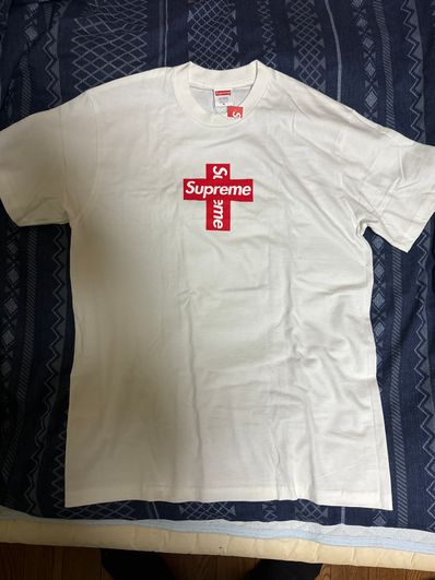 Supreme Cross Box Logo Tee "White"