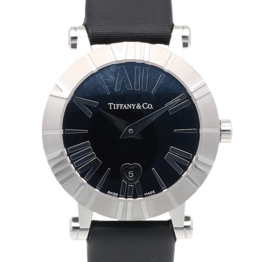 ティファニー アトラス 腕時計 時計 ステンレススチール Z1300.11.11A10A41A クオーツ オーバーホール済 ユニセックス 1年保証 TIFFANY&Co.  中古