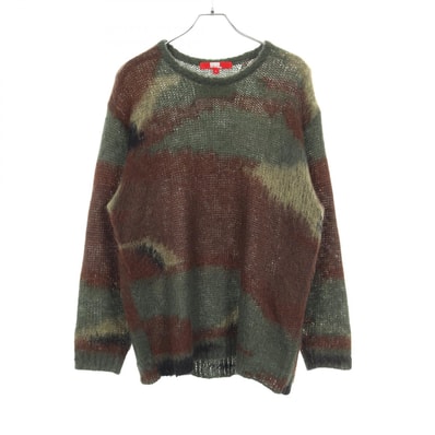 シュプリーム Supreme Supreme × JUNYA WATANABE COMME des GARCONS MAN カモフラージュ ニット 衣料品 トップス アクリル / モヘヤ メンズ グリーン系 / ブラウン系 / ブラック系 【中古】