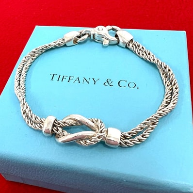TIFFANY&Co. ティファニー ダブルロープ センターノット ブレスレット シルバー925 ブレスレット シルバー
36377