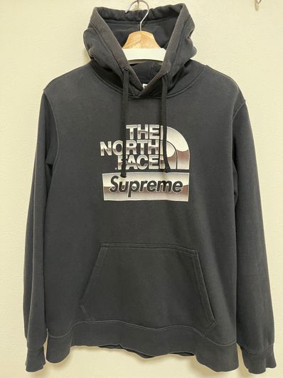 Supreme x The North Face Metallic Logo Hooded Sweatshirt "Black"