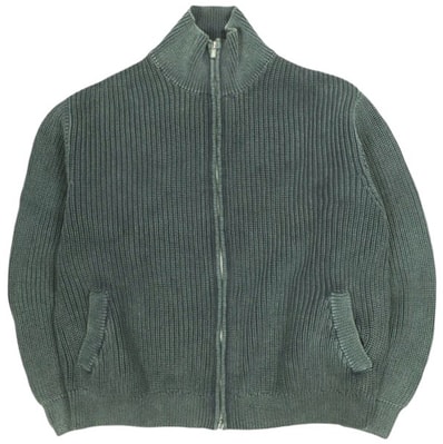 KITH NYC キスニューヨークシティ 24AW Garment Dyed Wyona Full Zip ジップアップニットジャケット 24080060000940 S Machine セーター 畦編み カーディガン トップス g23929