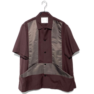sacai Suiting Shirt Brown