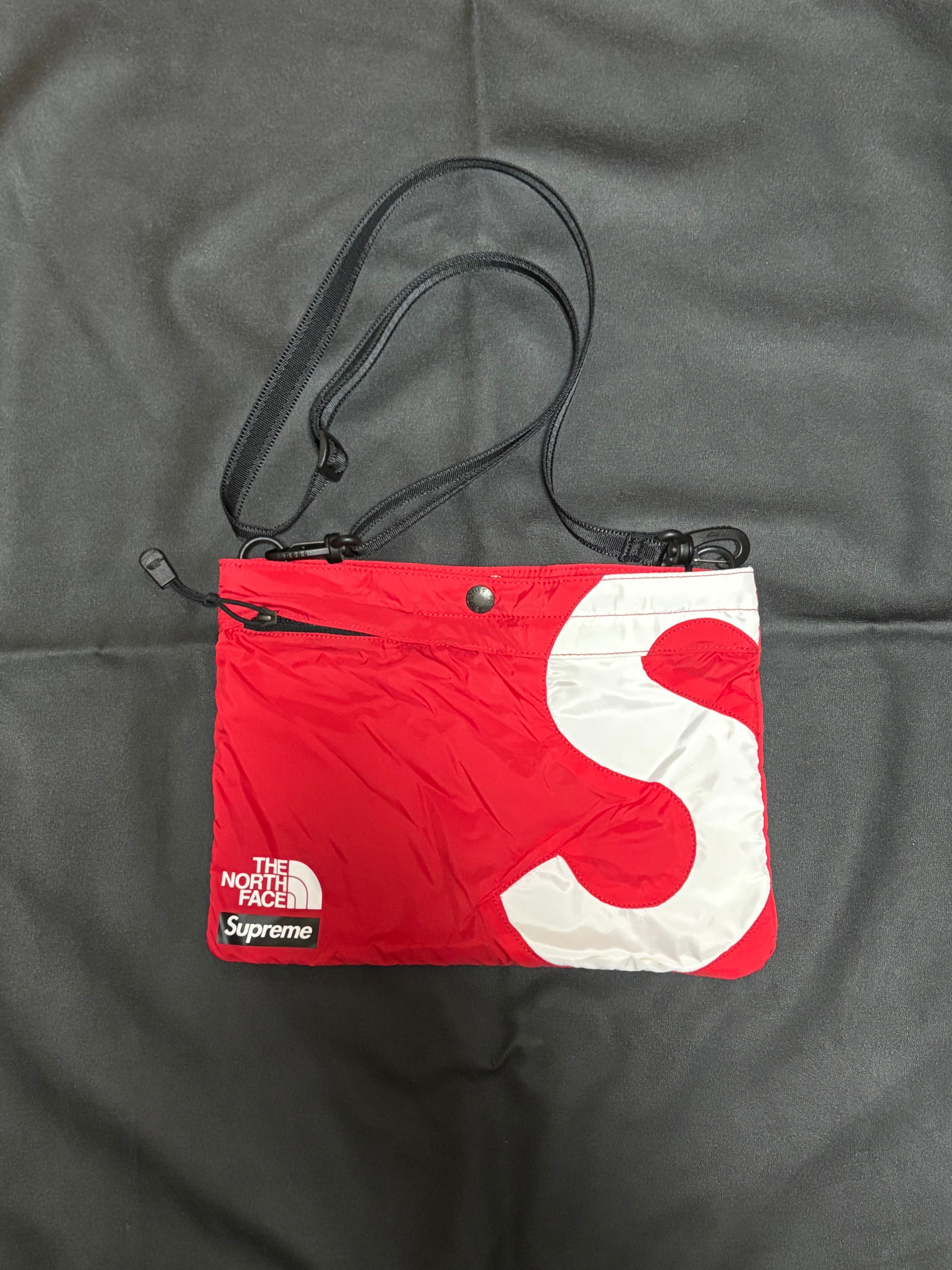 Supreme x The North Face S Logo Shoulder Bag "Red"