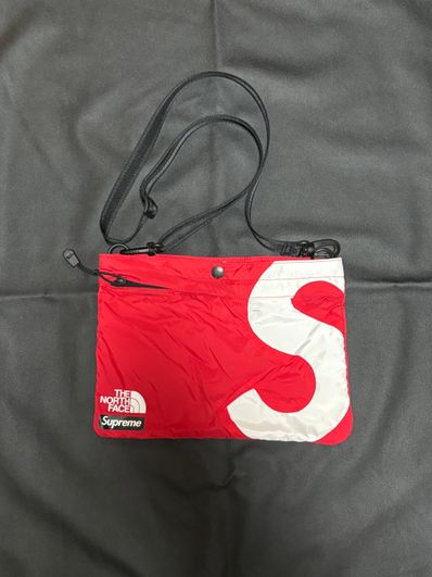 Supreme x The North Face S Logo Shoulder Bag "Red"