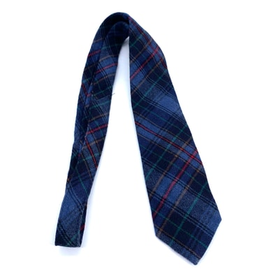 COMME des GARÇONS HOMME DEUX Wool Check Tie Nevy/Blue