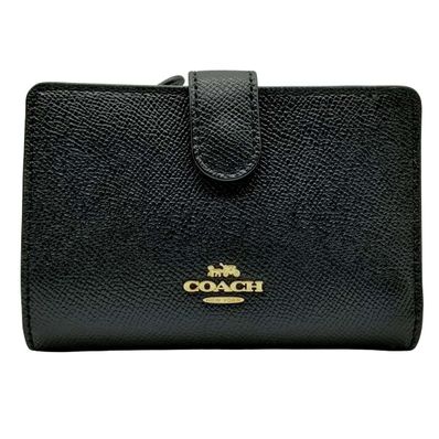 コーチ COACH 二つ折り財布 小銭入れ レディース ブラック K123