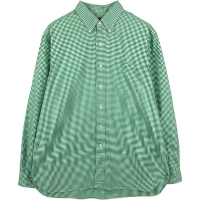 古着 ラルフローレン Ralph Lauren ギンガムチェック 長袖 ボタンダウンチェックシャツ メンズL相当/eaa649270