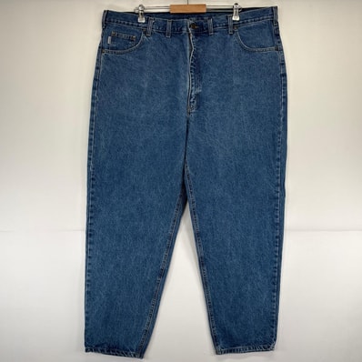 古着 カーハート Carhartt デニム パンツ Gパン 5ポケット 大きいサイズ w48×L32 ブルー系 メンズ