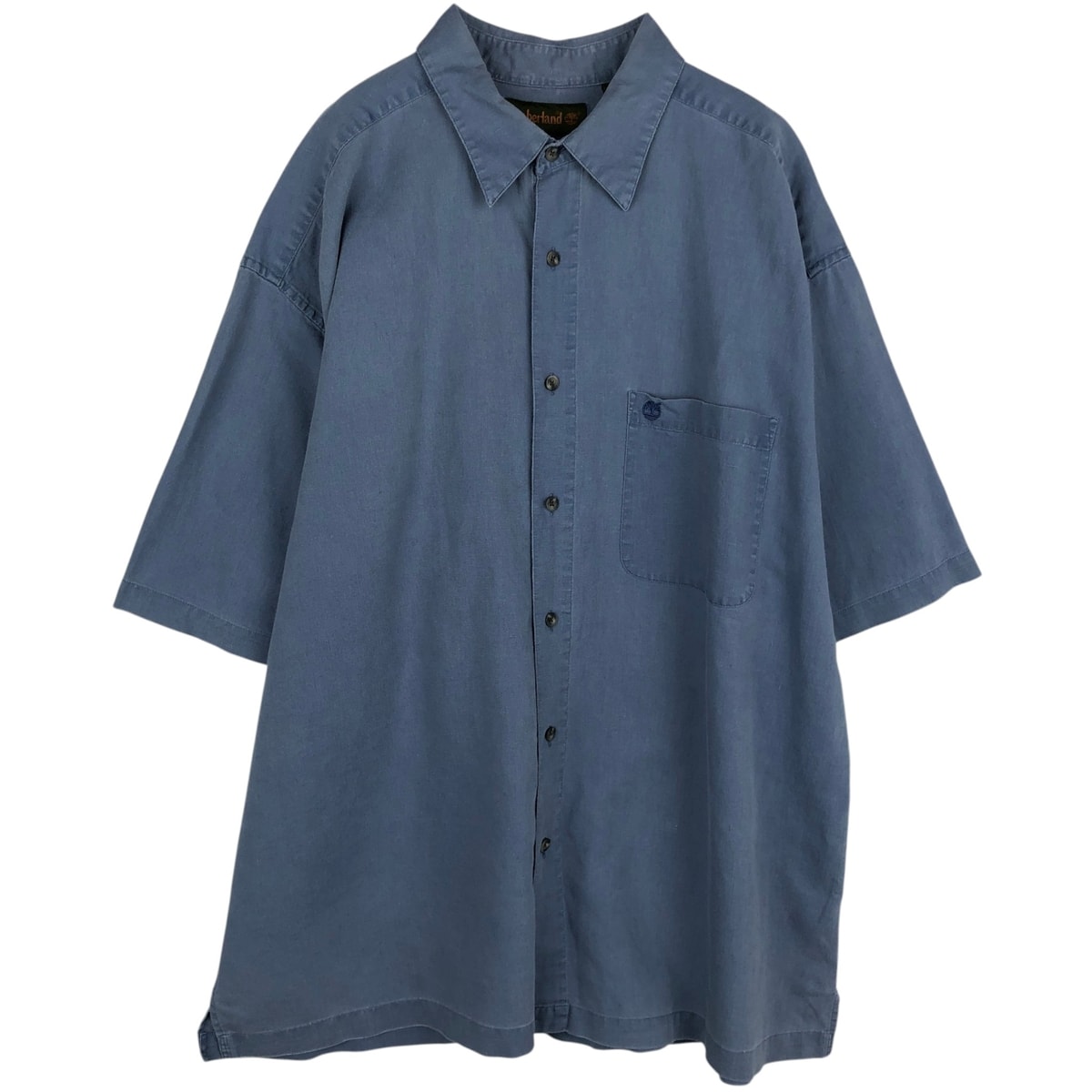 古着 90~00年代 ティンバーランド Timberland 半袖 コットン×リネンシャツ メンズXL相当 ヴィンテージ/eaa635675