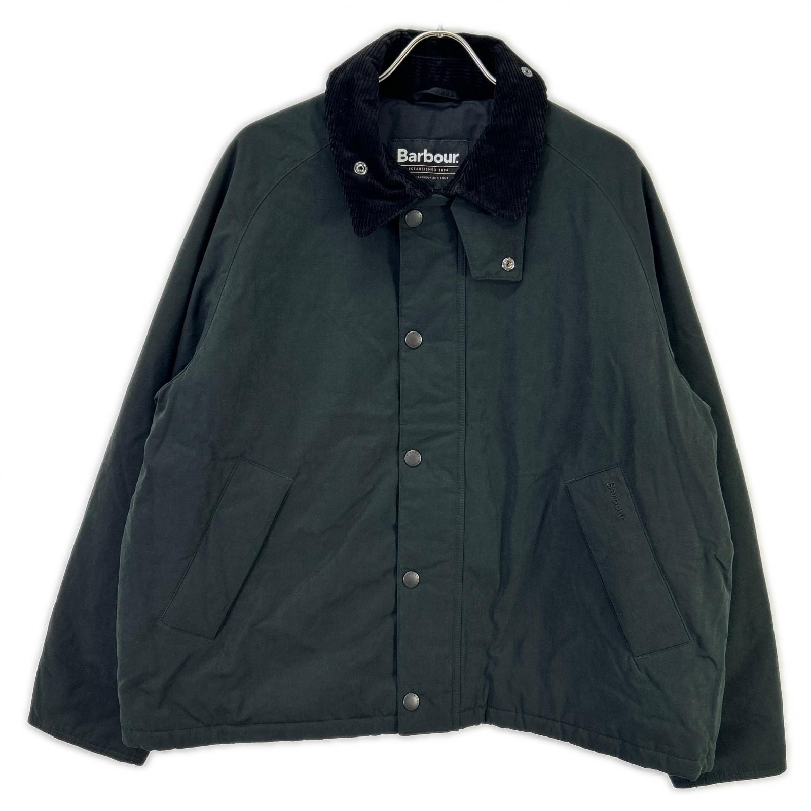 バブアー 25AW 252MCA1065 ブラック コットン混 PADDED TRANSPORT JACKET/パデッド トランスポート ジャケット 40