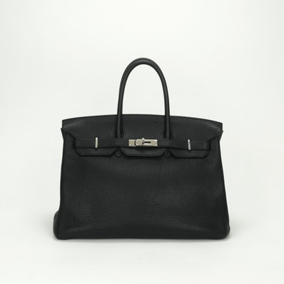 エルメス HERMES バーキン35 バーキン 35 バッグ トートバッグ トゴ ノワール Noir ブラック Black 黒 シルバー金具 ハンドバッグ