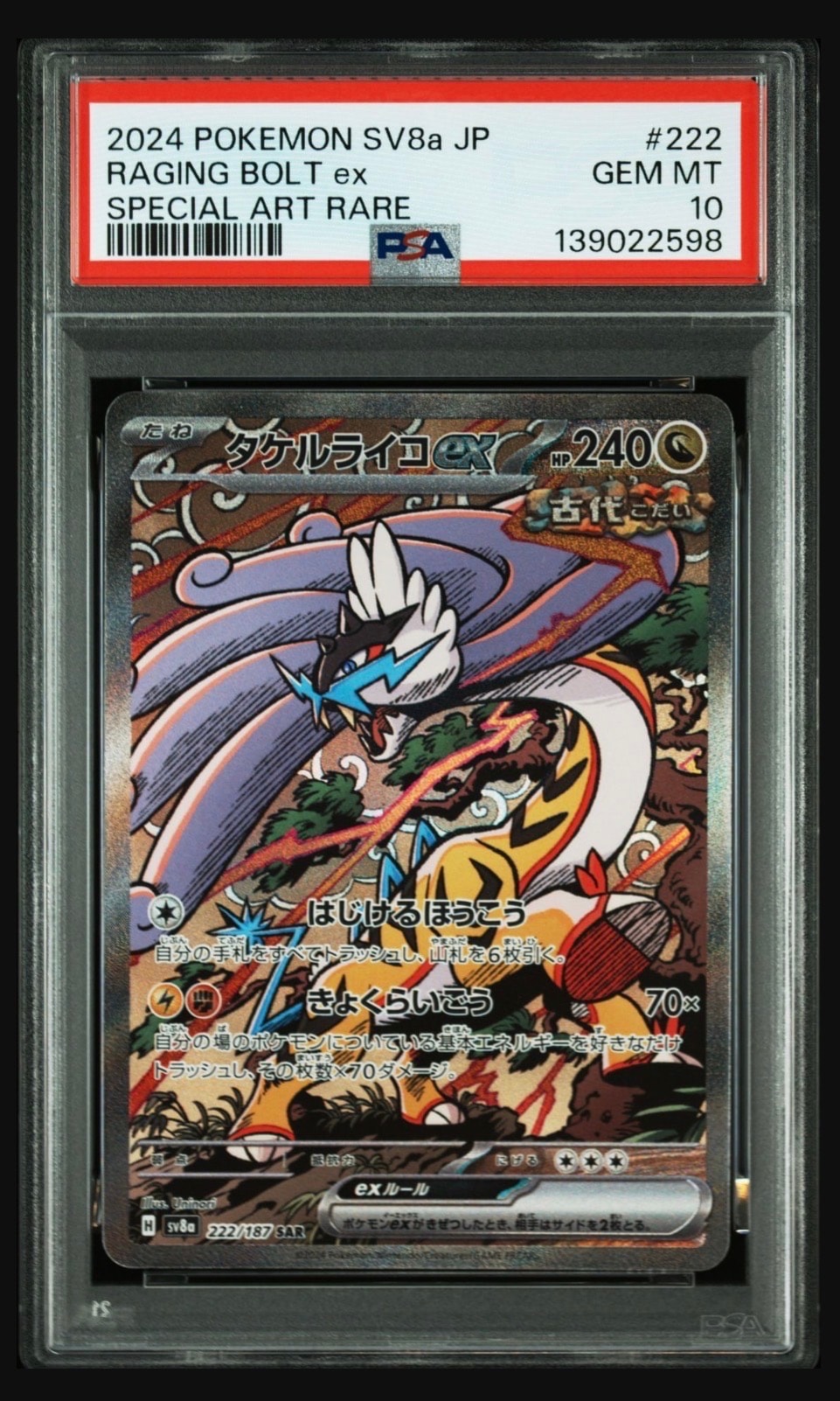 タケルライコex SAR [SV8a 222/187](ハイクラスパック「テラスタルフェスex」)