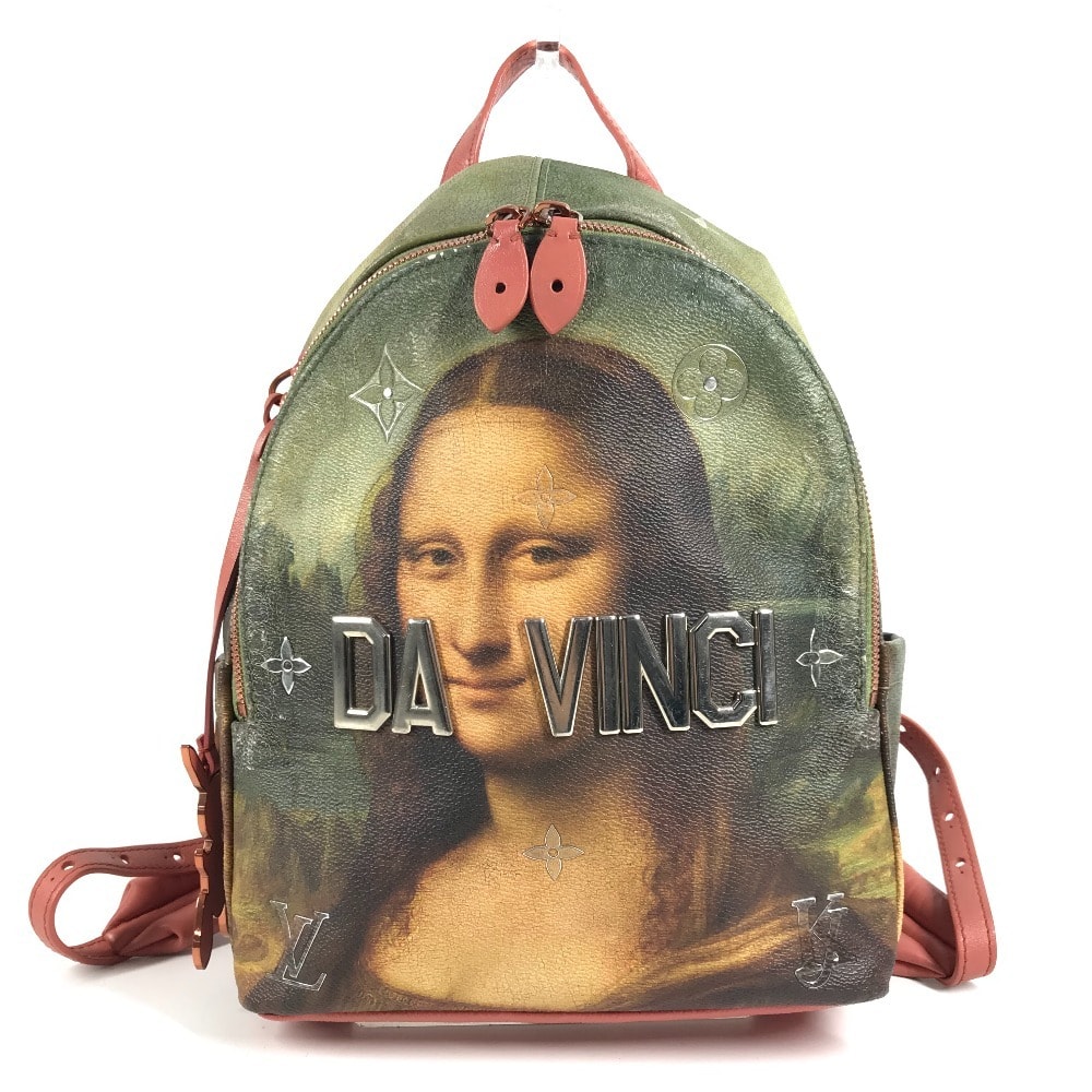ルイヴィトン LOUIS VUITTON パームスプリングス バックパック M43375 マスターズコレクション モナリザ カバン リュックサック レザー カーキ