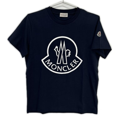 モンクレール 23年製 ネイビー MAGLIA MANICHE CORTE 14A