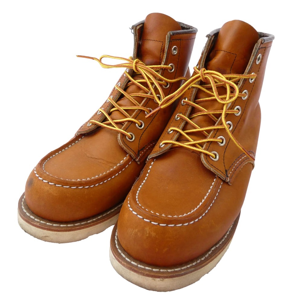 RED WING レッドウィング ブーツ 875 6-inch Classic Moc 6インチ クラシックモック レザー ブーツ ブラウン系 25.5cm【中古】