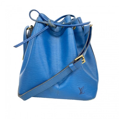【6db1764-k】ルイヴィトン ショルダーバッグ エピ プチノエ M44105 トレドブルー【中古】レディース