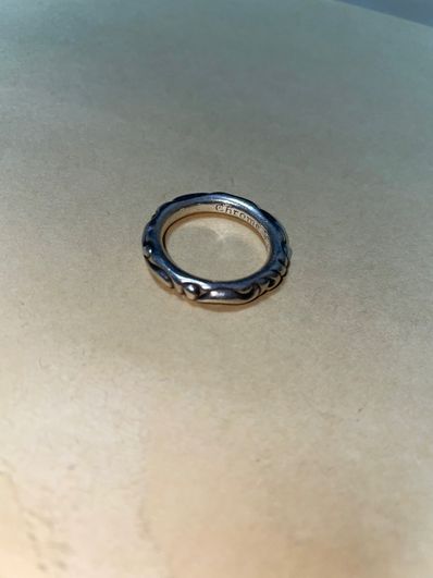 Chrome Hearts Scroll Band Ring "Silver"