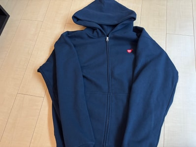 HUMAN MADE Classic Zip-Up Hoodie "Navy"