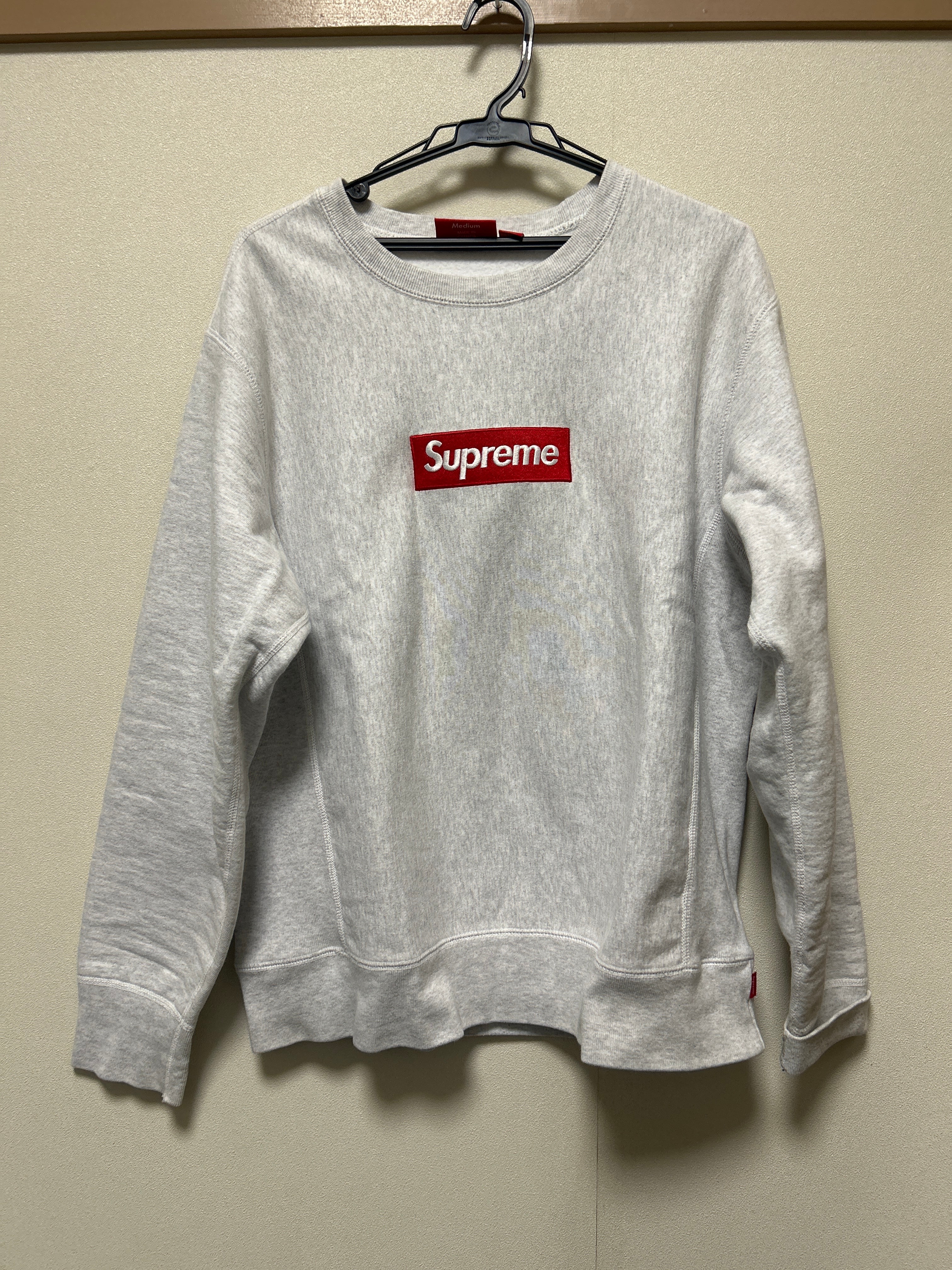 Supreme Box Logo Crewneck Sweatshirt "Ash Grey" (18FW)
