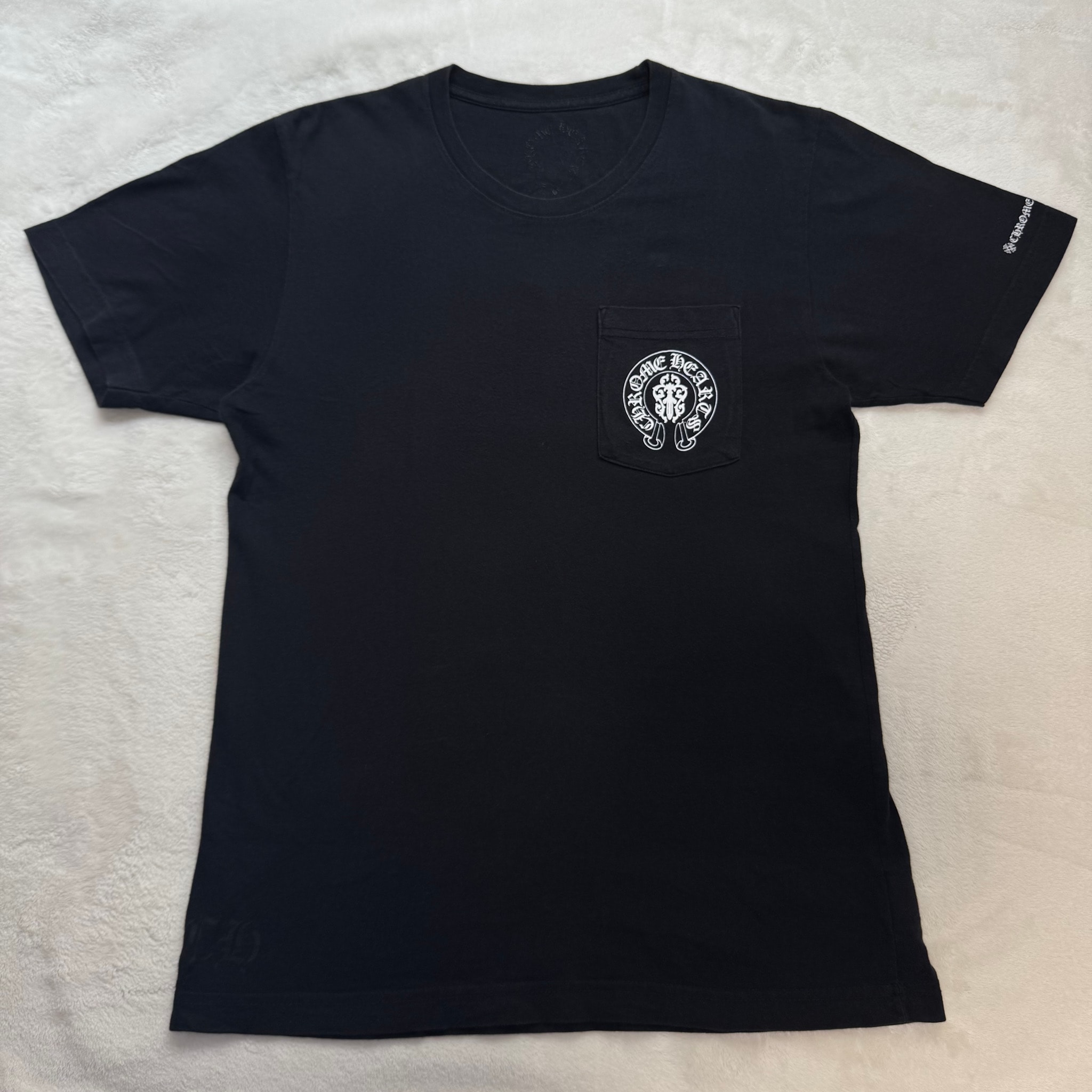 Chrome Hearts USA Flag Triple Cross Logo S/S T-Shirt "Black"