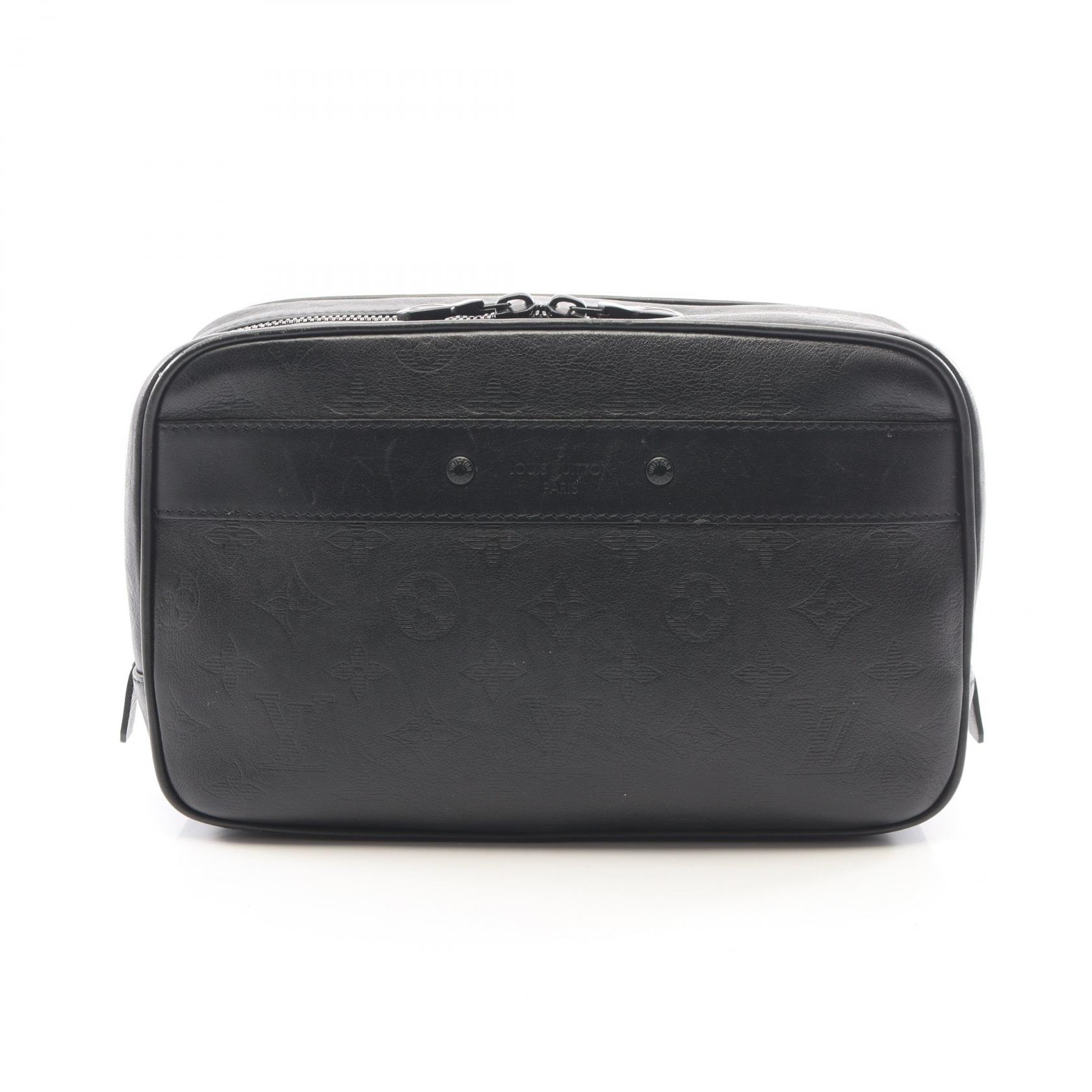 ルイ・ヴィトン LOUIS VUITTON トゥルーストワレGM セカンドバッグ クラッチバッグ バッグ レザー モノグラム・シャドウ ノワール メンズ ブラック系 M68589 【中古】