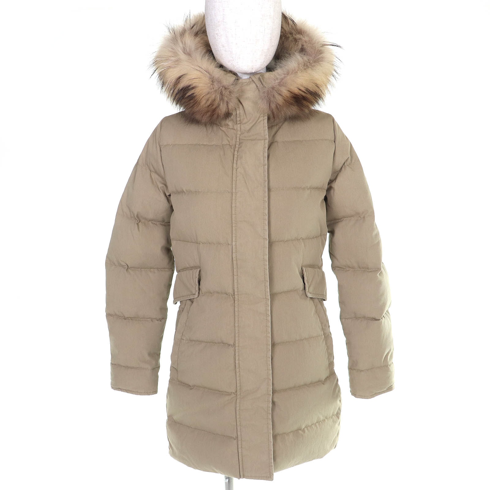 美品 ピレネックス ダウンコート GRENOBLE グルノーブル ベージュ 36