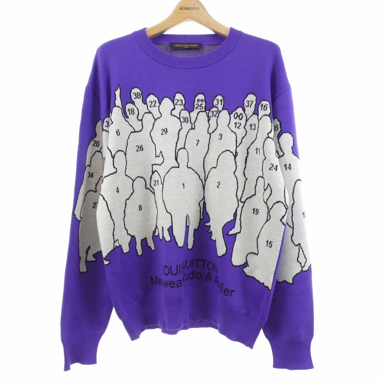 ルイヴィトン LOUIS VUITTON スタジオジャカードクルーネック HNN93WZLL ニット