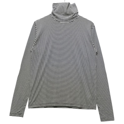MINEDENIM マインデニム Border Turtlneck L/S Pullover ボーダー タートルネック ロング カットソー 55505