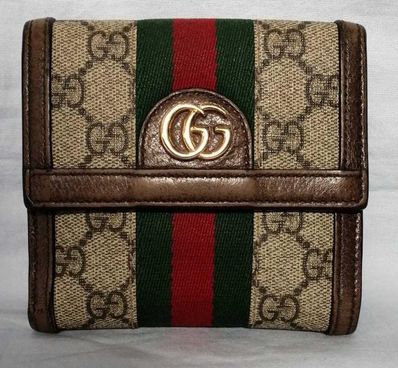 GUCCI Ophidia GG French Flap Wallet