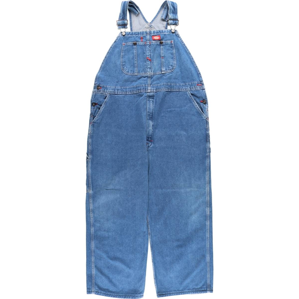 古着 ビッグサイズ ディッキーズ Dickies デニムオーバーオール メンズw44相当/eaa459709