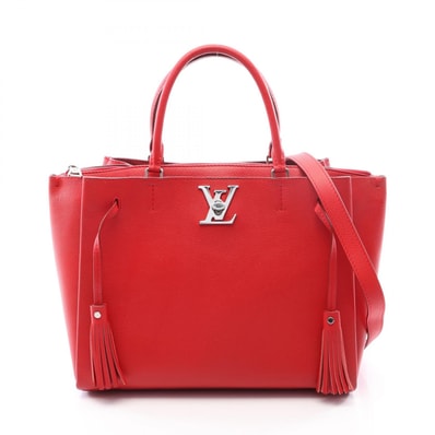 ルイ・ヴィトン LOUIS VUITTON ロックミート ルビー 2WAY トートバッグ バッグ レザー レッド レディース レッド系 M54570 【中古】