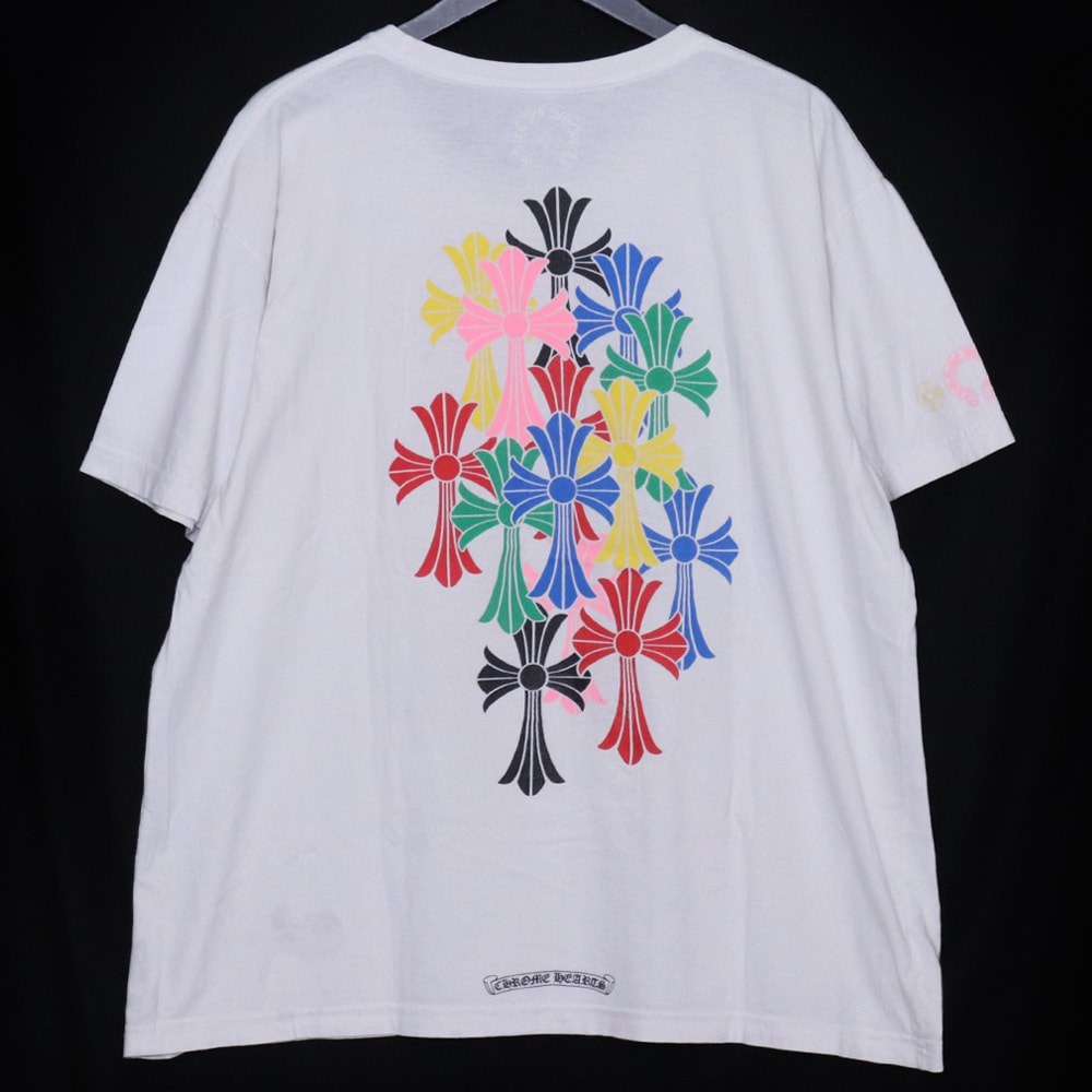 Chrome Hearts Multi Color Cemetery Cross T-Shirt "White"