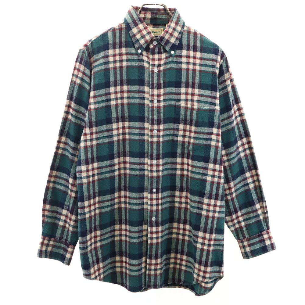 L.L.Bean 80s 長袖 フランネル ボタンダウンシャツ