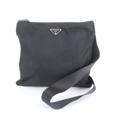 ■美品 プラダ テスート ナイロントライアングルロゴショルダーバッグ