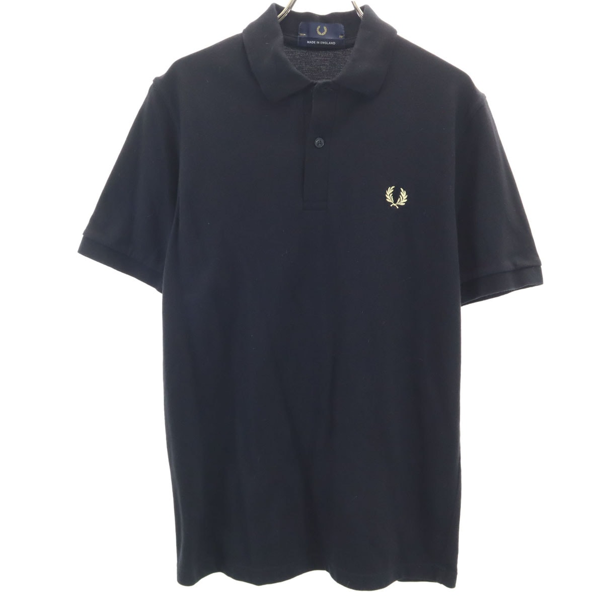 FRED PERRY フレッドペリー 半袖 ポロシャツ 38 ブラック 鹿の子