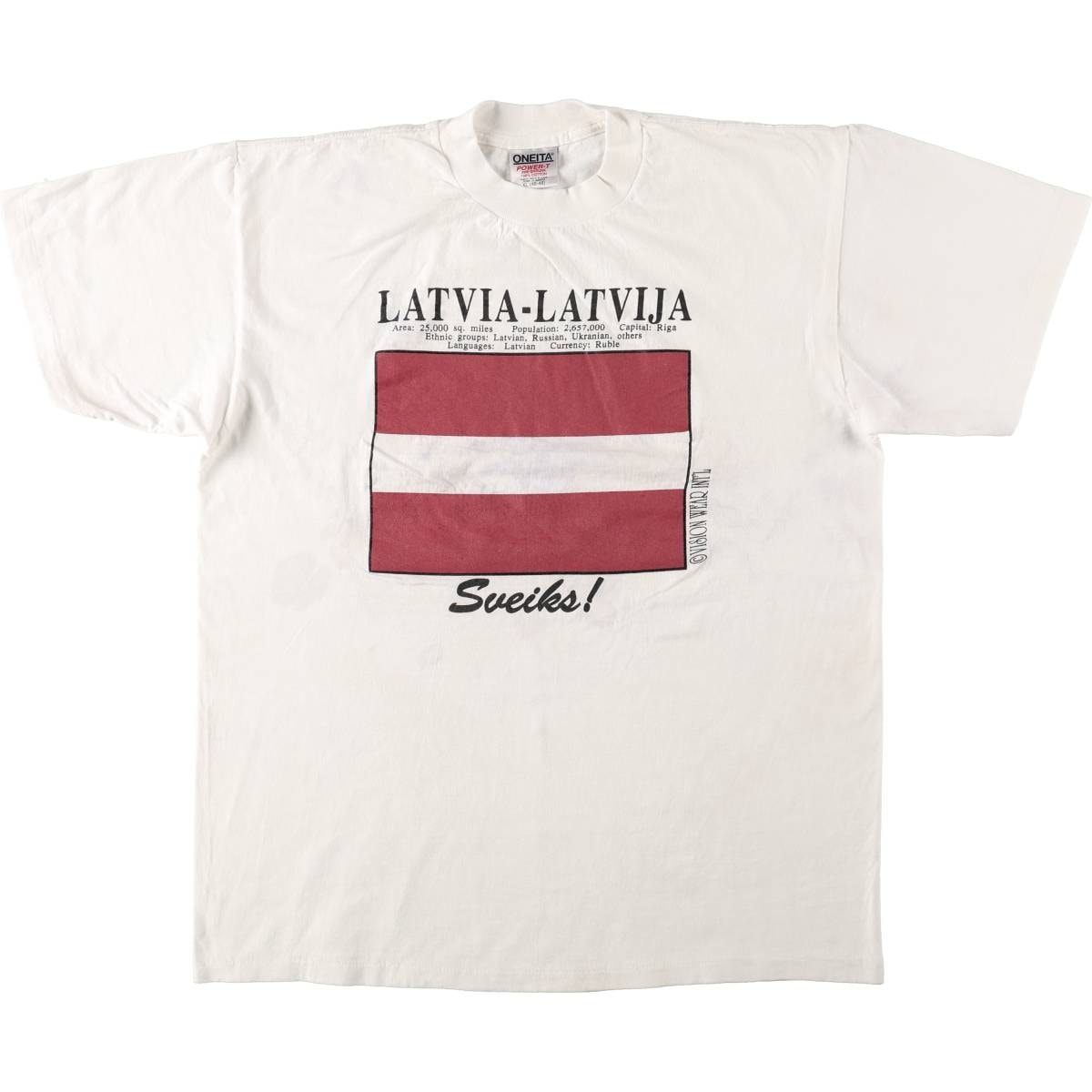 古着 90年代 オニータ ONEITA POWER-T プリントTシャツ メンズXL相当 ヴィンテージ/eaa667215