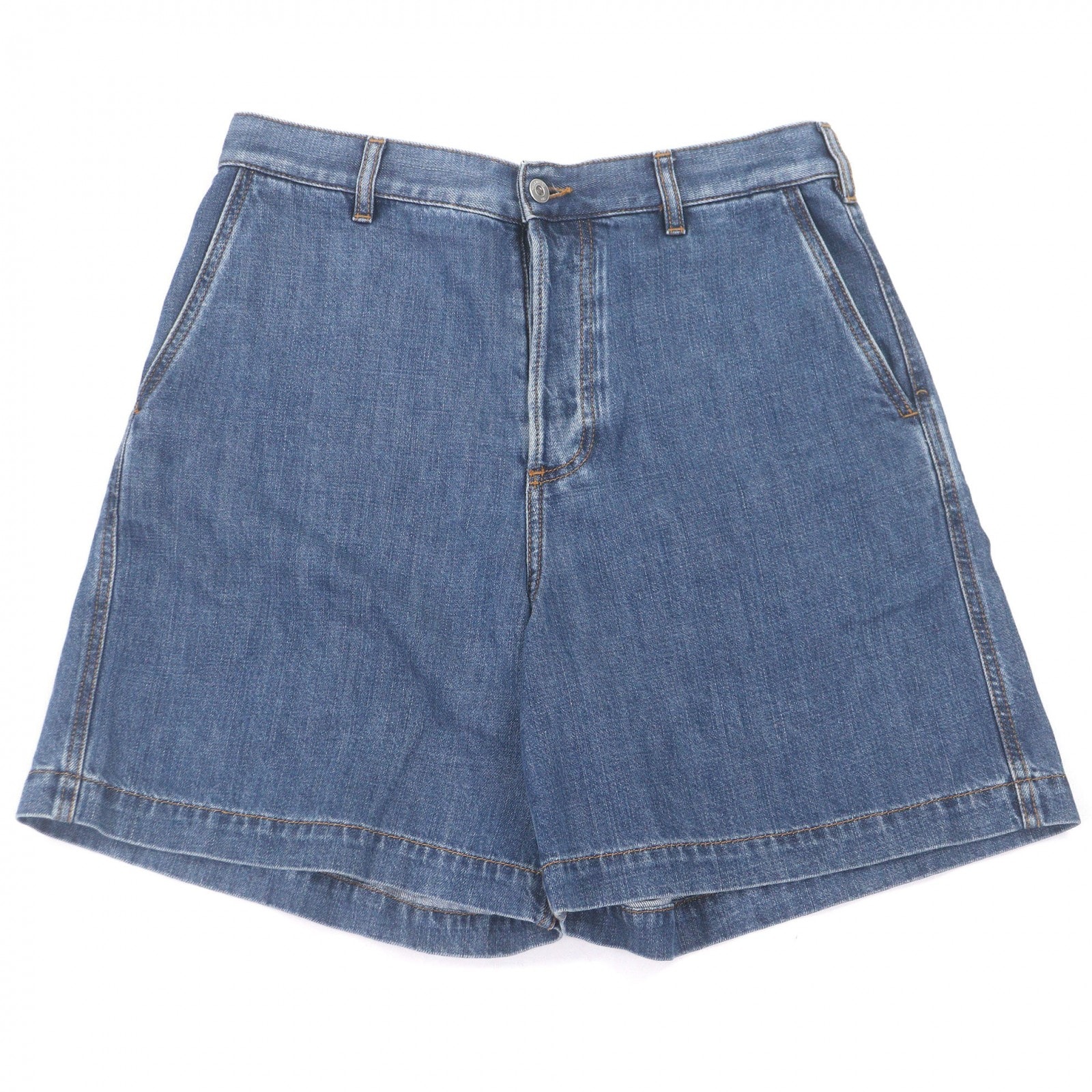 美品 ヴァレンティノ ショートパンツ インディゴブルー メンズ 44