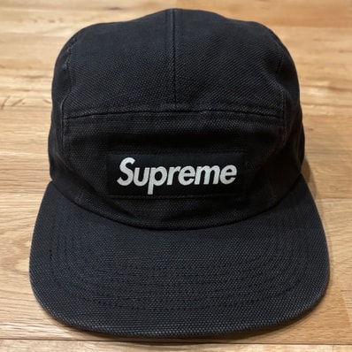 Supreme Canvas Camp Cap キャンバス ブラック 黒 キャンプ キャップ ボックスロゴ シュプリーム