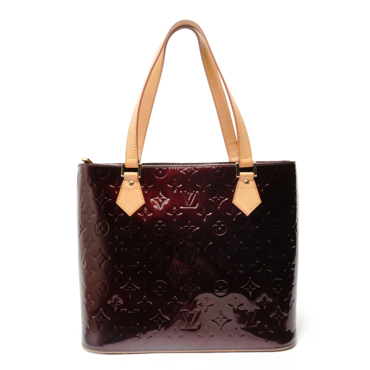 ヴィトン LV パテント ヴェルニ ヒューストン モノグラム トートバッグ【中古】