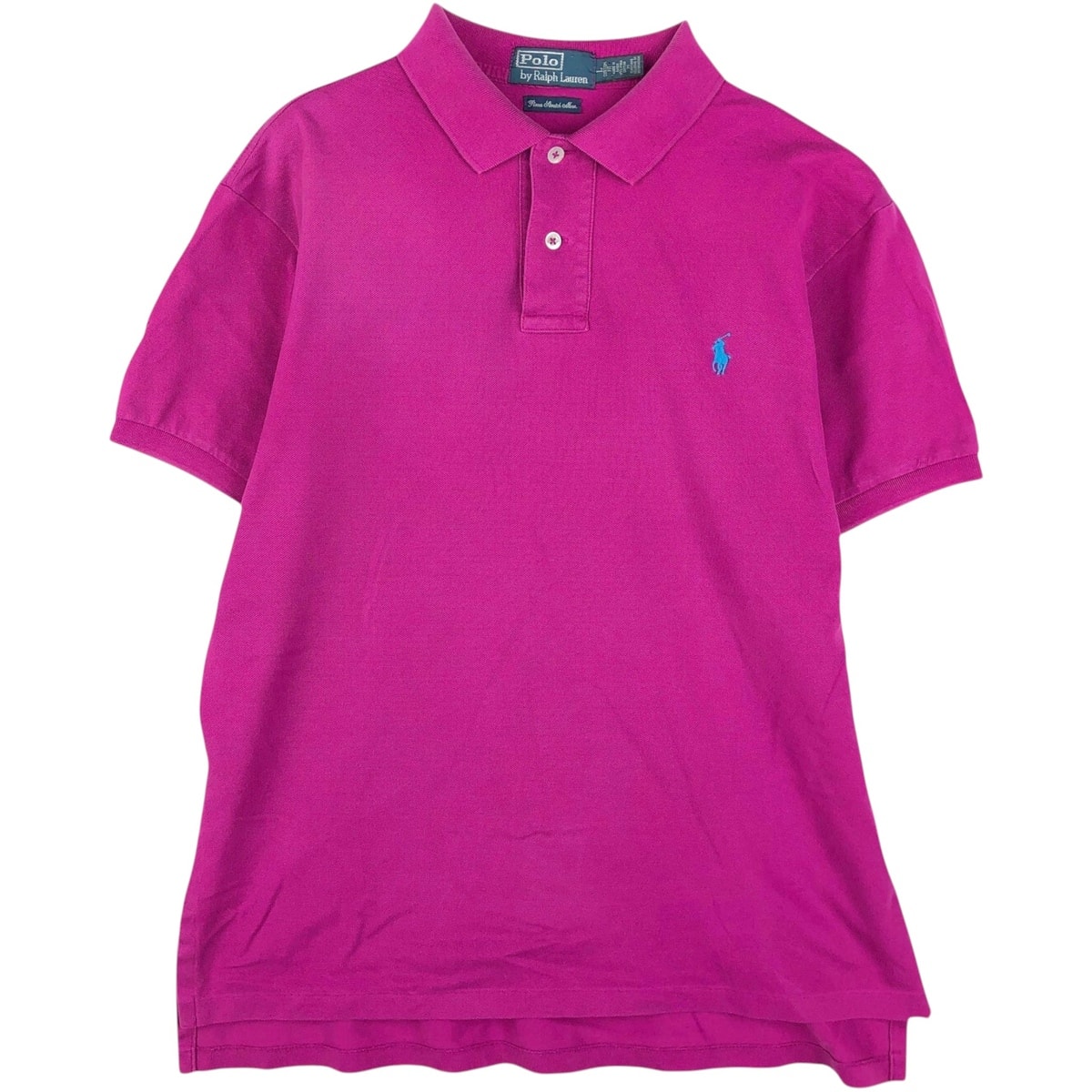 古着 ラルフローレン Ralph Lauren POLO by Ralph Lauren Pima Stretch Mesh CUSTOM FIT 半袖 ポロシャツ メンズL相当/eaa644677