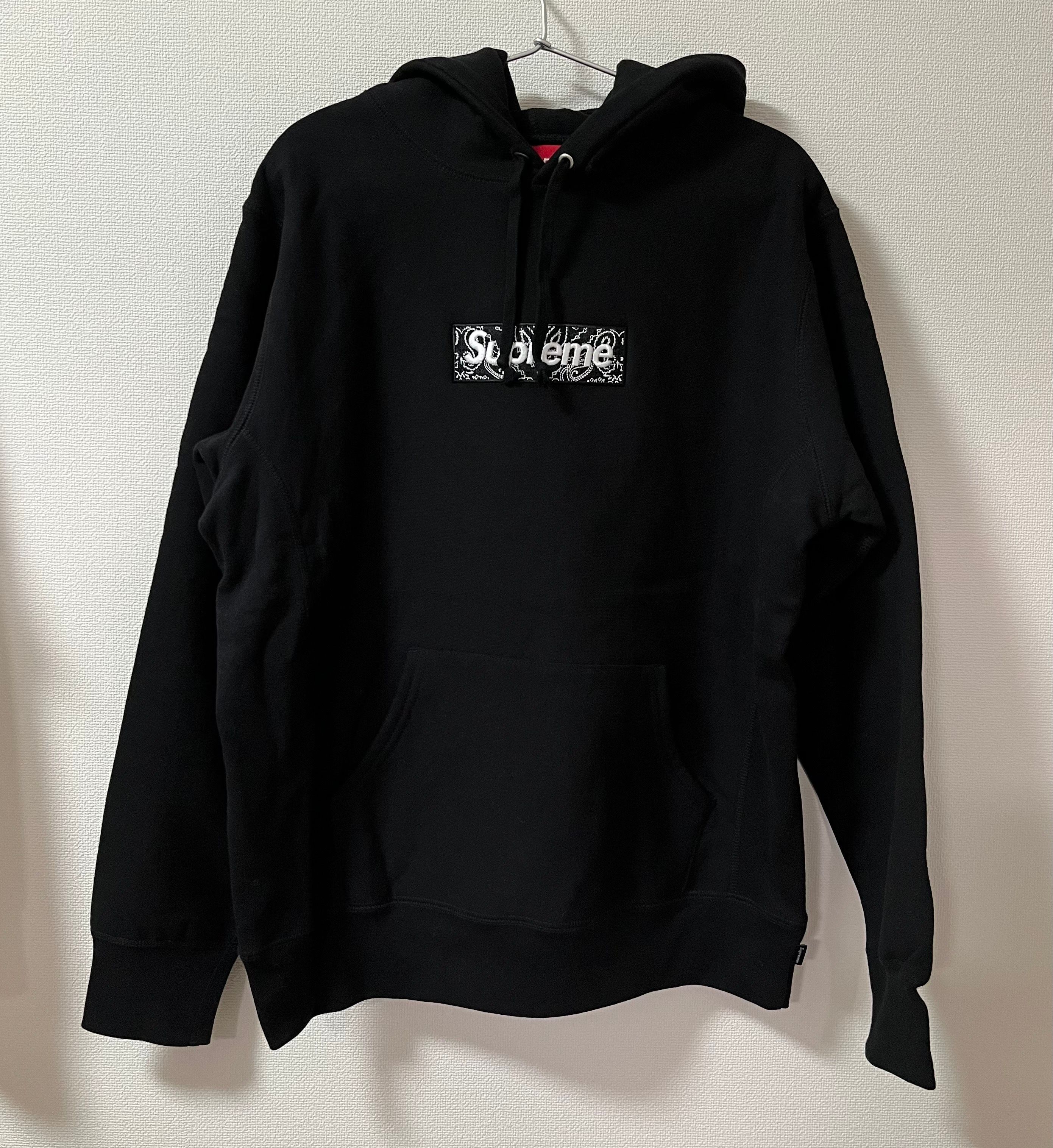 Supreme Bandana Box Logo Hooded Sweatshirt "Black"