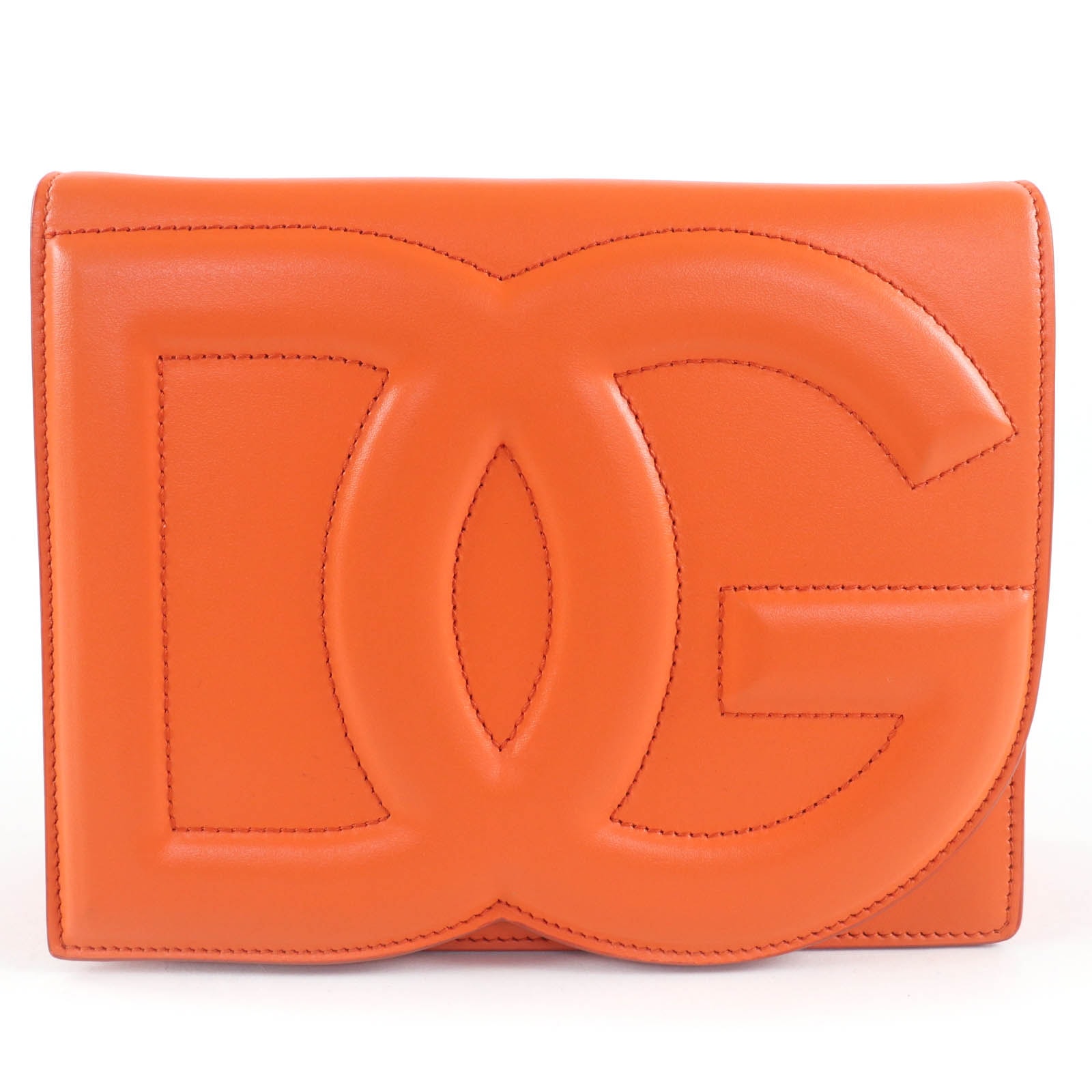 極美品 ドルチェ＆ガッバーナ ショルダーバッグ オレンジ レディース