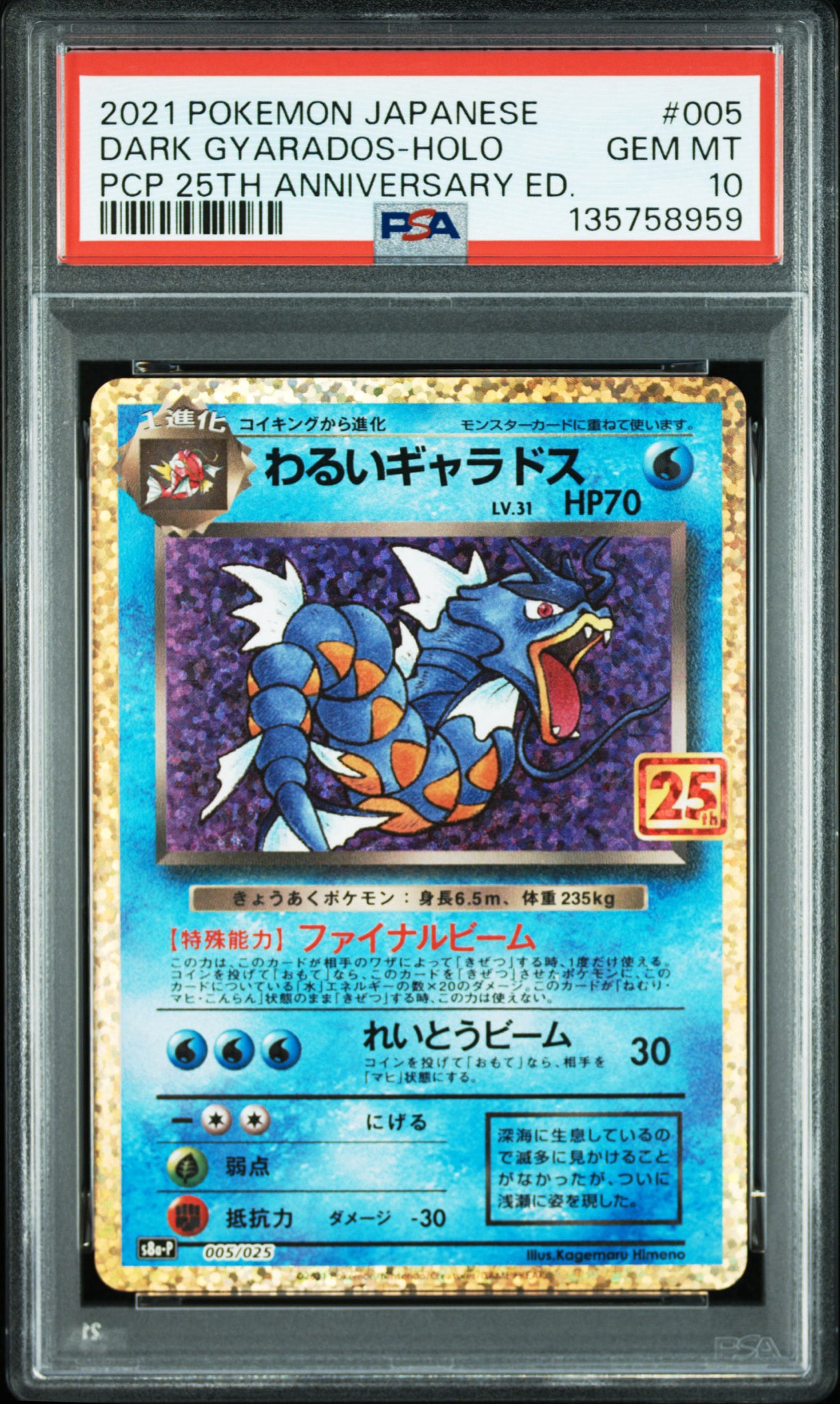 【psa10】わるいギャラドス　25th アニバーサリー　ポケカ　プロモ PSA10】わるいギャラドス: プロモ[S8a-P 005/025](プロモカードパック