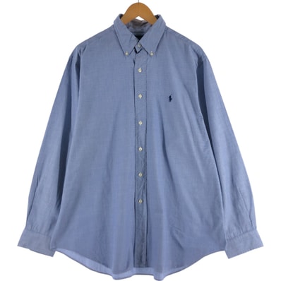 古着 ラルフローレン Ralph Lauren CLASSIC FIT 長袖 ボタンダウンシャツ メンズXL相当/eaa536253